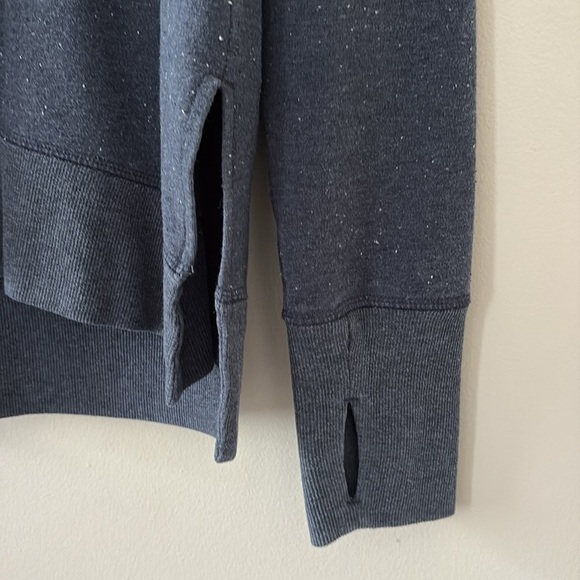 Athleta Balance Pullover Long Sleeve Sweatshirt Speckled Blue Size M - Picture 9 of 12